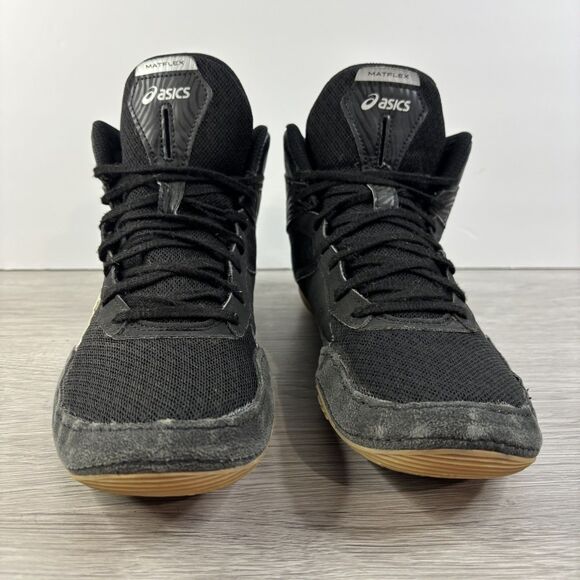 Asics Matflex 7 Men's Size 8.5 Wrestling Shoes, Black/White, athletic, training - Picture 2 of 12